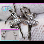 dancer diamond ear studs