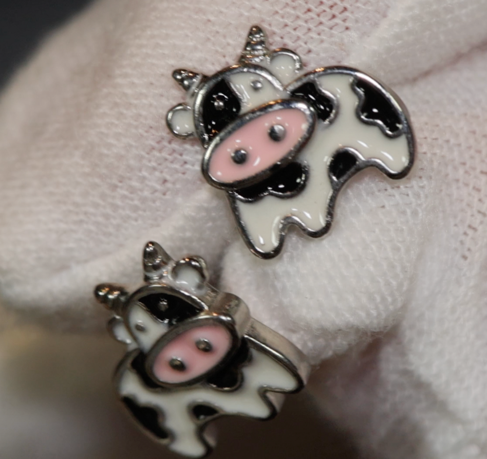 Cute Ear Studs | Cow Ear Studs | Anime Jewellery