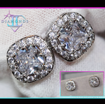 Halo Diamond Ear Studs