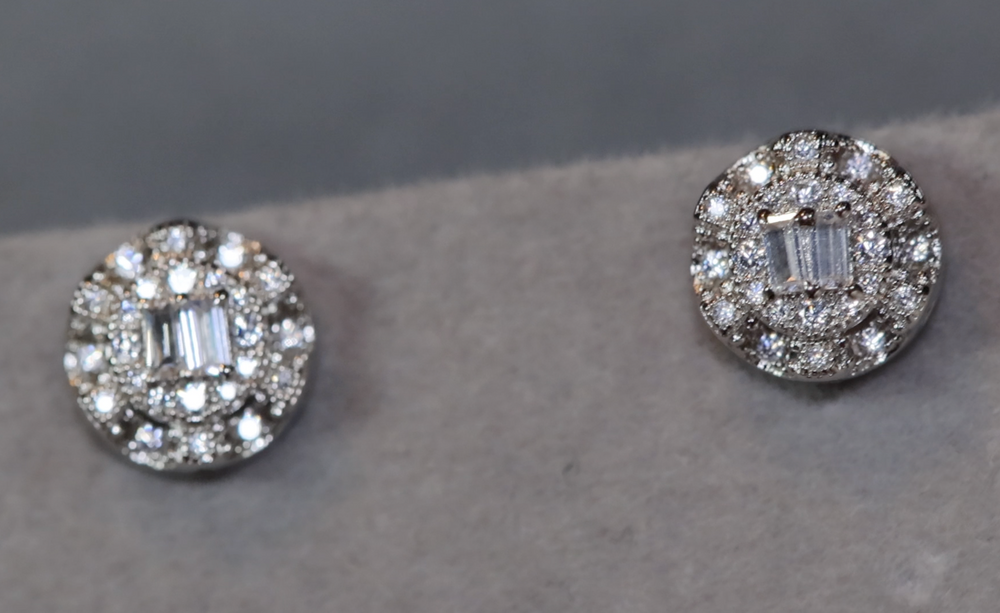 Mens Diamond Ear Studs |  Womens Diamond Ear Studs | Ear Studs | Womens Diamond Ear Studs