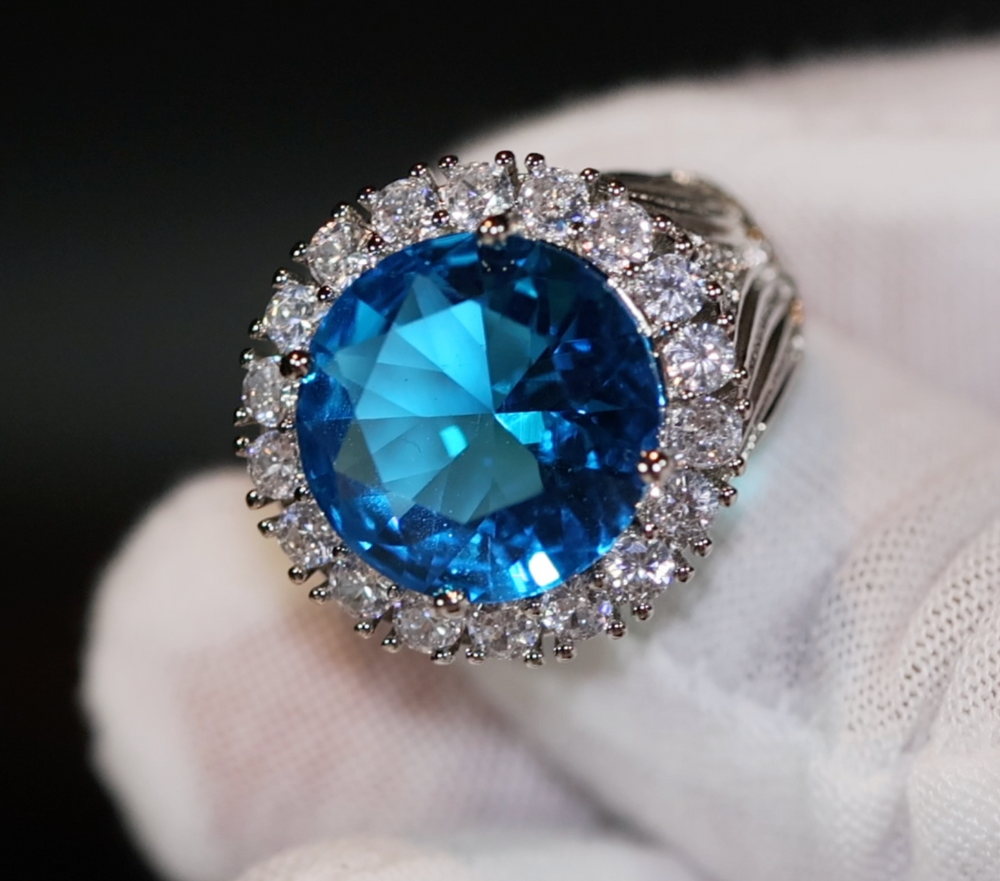 Blue Diamond Ring | Blue Diamond Rings | Womens Blue Diamond Ring