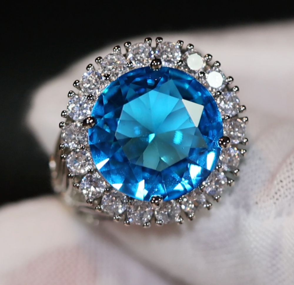 Blue Diamond Ring | Blue Diamond Rings | Womens Blue Diamond Ring