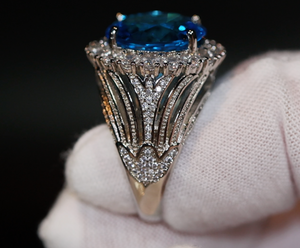 Blue Diamond Ring | Blue Diamond Rings | Womens Blue Diamond Ring