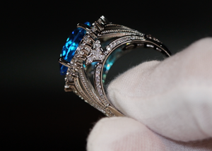 Blue Diamond Ring | Blue Diamond Rings | Womens Blue Diamond Ring