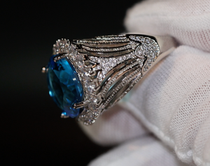 Blue Diamond Ring | Blue Diamond Rings | Womens Blue Diamond Ring