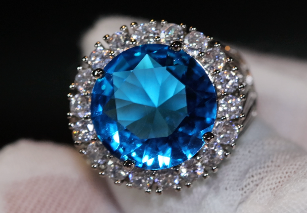 Blue Diamond Ring | Blue Diamond Rings | Womens Blue Diamond Ring