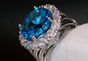 Blue Diamond Ring | Blue Diamond Rings | Womens Blue Diamond Ring