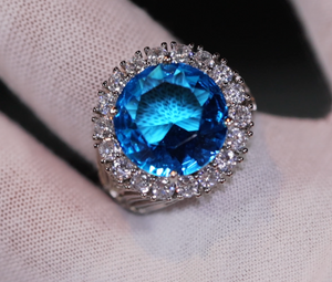 Blue Diamond Ring | Blue Diamond Rings | Womens Blue Diamond Ring