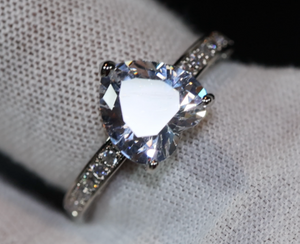 Heart Ring | Heart Shaped Ring | Heart Shape Ring | Diamond Heart Ring