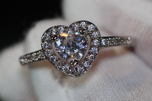 Diamond heart ring | love ring | heart shaped ring