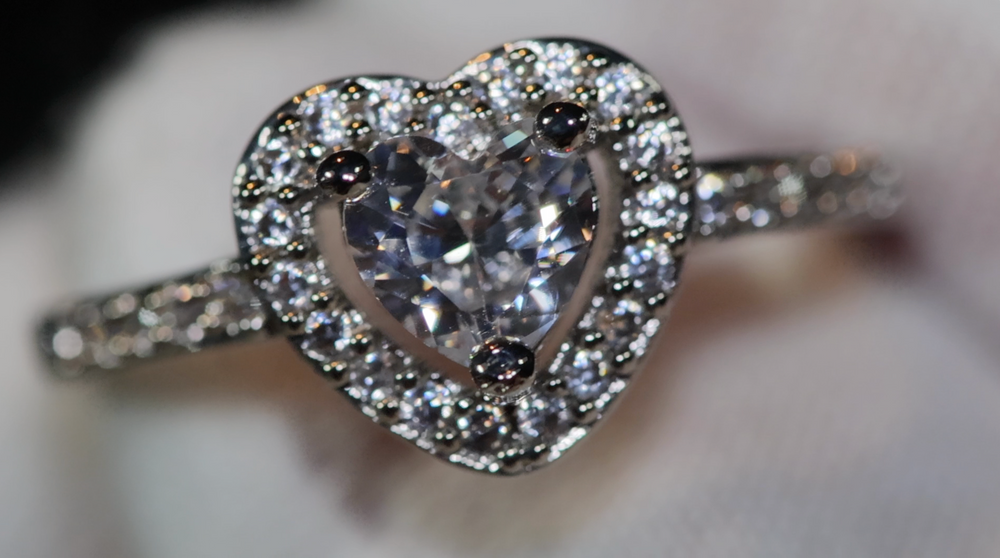 Diamond heart ring | love ring | heart shaped ring