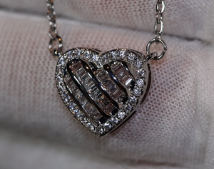 Diamond Heart Necklace | Heart Pendant