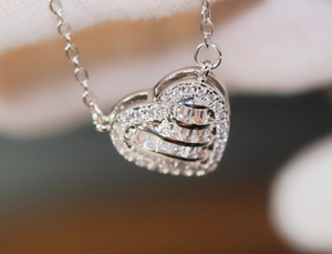 Diamond Heart Necklace | Heart Pendant