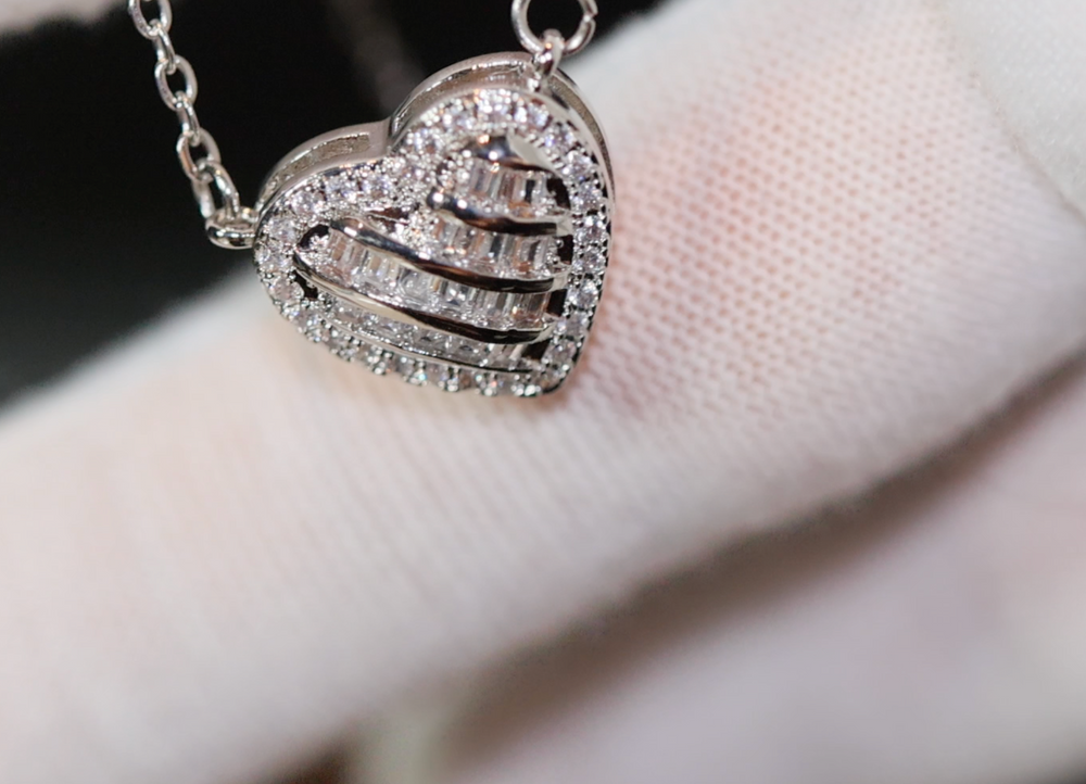 Diamond Heart Necklace | Heart Pendant