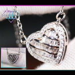 Womens Heart Diamond Pendant