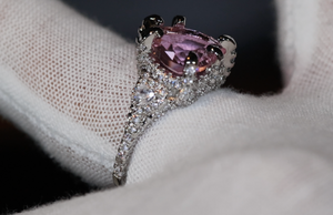 Pink Diamond Heart Ring | Heart Ring | Heart Shaped Ring | Heart Shape Ring
