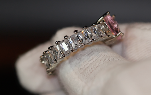 Heart Ring | Heart Shaped Ring | Heart Shape Ring | Diamond Heart Ring | Heart Ring with Diamonds | Engagement Ring | Pink Diamond Ring