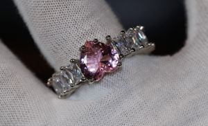 Heart Ring | Heart Shaped Ring | Heart Shape Ring | Diamond Heart Ring | Heart Ring with Diamonds | Engagement Ring | Pink Diamond Ring