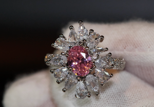 Pink Diamond Ring