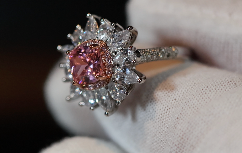 Pink Diamond Ring