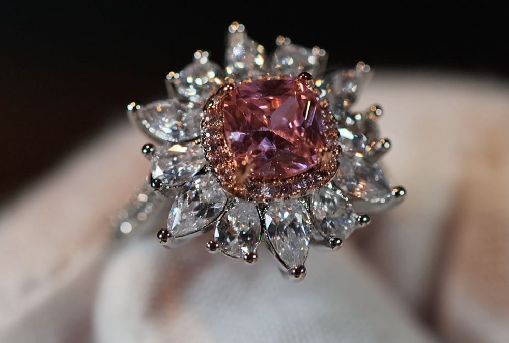 Pink Diamond Ring