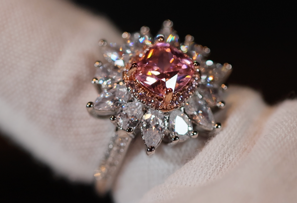 Pink Diamond Ring