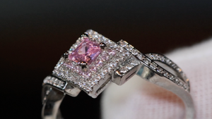 Pink Diamond Ring | Pink Diamond Engagement Ring | Womens Pink Diamond Ring