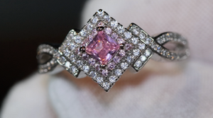 Pink Diamond Ring | Pink Diamond Engagement Ring | Womens Pink Diamond Ring