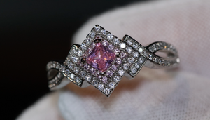 Pink Diamond Ring | Pink Diamond Engagement Ring | Womens Pink Diamond Ring