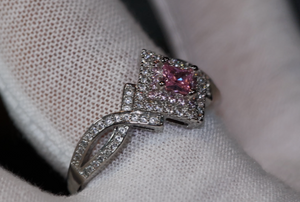 Pink Diamond Ring | Pink Diamond Engagement Ring | Womens Pink Diamond Ring