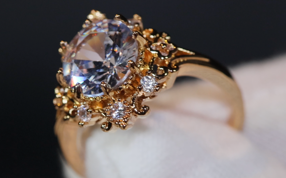 Womens Gold Ring | Diamond Gold Ring | Womens Gold Engagement Ring