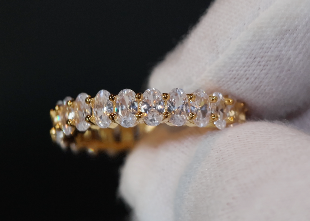 Gold Engagement Ring | Womens Gold Ring | Gold Eternity Ring