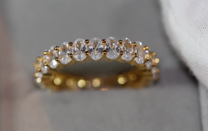 Gold Engagement Ring | Womens Gold Ring | Gold Eternity Ring