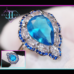 Blue Diamond Ring