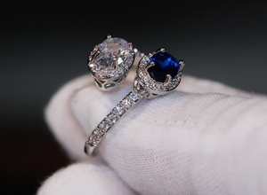 Blue Diamond Ring | Blue Engagement Ring | Wedding Ring