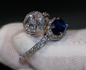 Blue Diamond Ring | Blue Engagement Ring | Wedding Ring