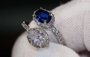 Blue Diamond Ring | Blue Engagement Ring | Wedding Ring