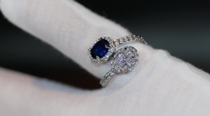 Blue Diamond Ring | Blue Engagement Ring | Wedding Ring