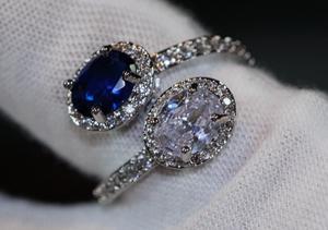 Blue Diamond Ring | Blue Engagement Ring | Wedding Ring