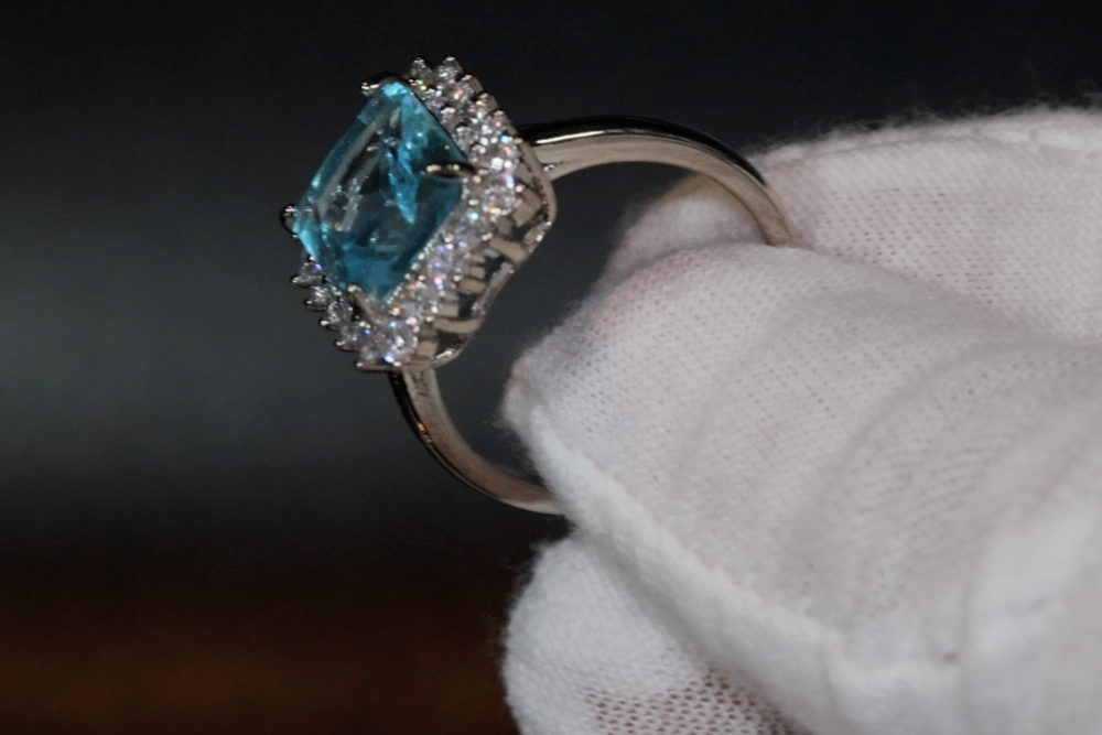 Blue Diamond Ring | Blue Diamond Rings | Womens Blue Diamond Ring