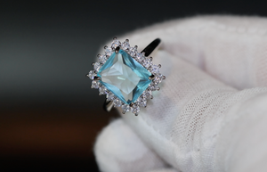 Blue Diamond Ring | Blue Diamond Rings | Womens Blue Diamond Ring