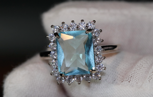 Blue Diamond Ring | Blue Diamond Rings | Womens Blue Diamond Ring