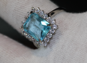 Blue Diamond Ring | Blue Diamond Rings | Womens Blue Diamond Ring