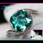 Green Diamond Ring