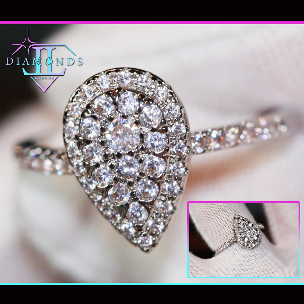 Pear Cut Diamond Ring