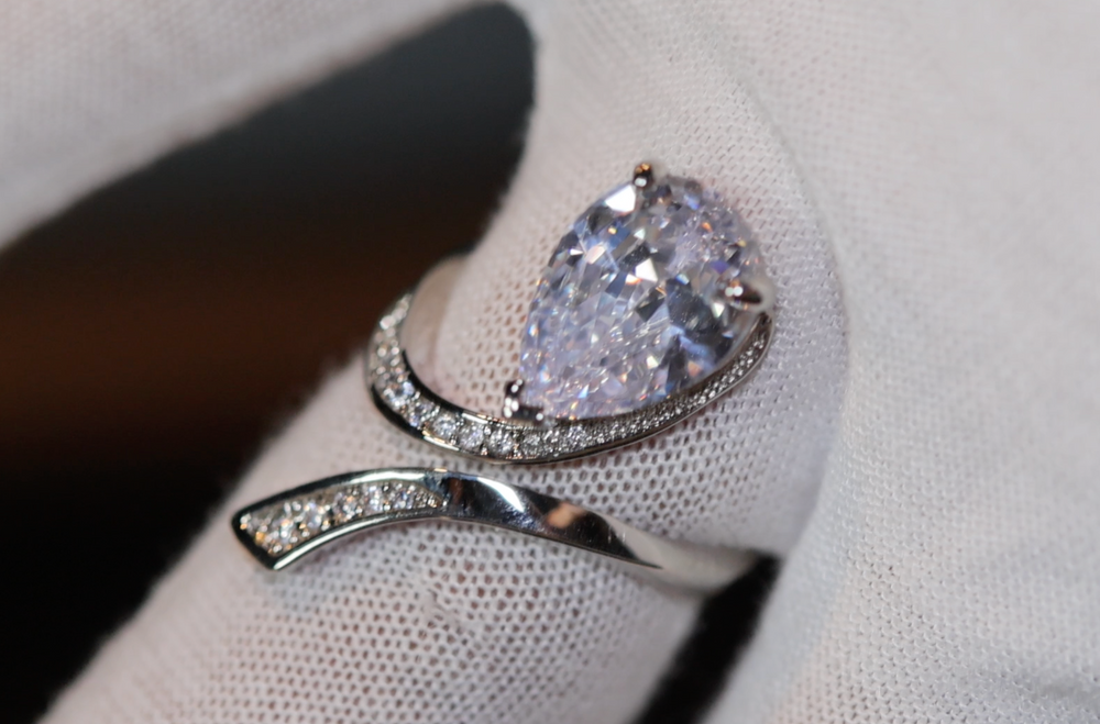 Teardrop Ring | Pear Cut Ring | Tear Drop ring | Pear shape ring – Minx ...