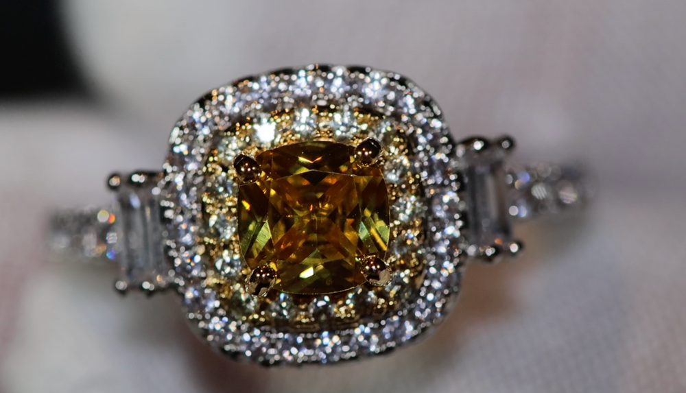 
            
                Load image into Gallery viewer, Yellow Diamond Ring | Yellow Diamond Engagement Ring
            
        