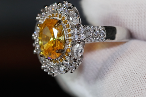 Yellow Diamond Ring | Yellow Diamond Engagement Rings | Womens Engagement Ring
