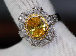 Yellow Diamond Ring | Yellow Diamond Engagement Rings | Womens Engagement Ring