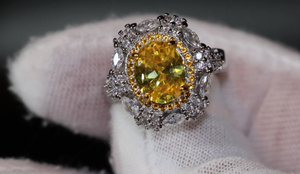 Yellow Diamond Ring | Yellow Diamond Engagement Rings | Womens Engagement Ring